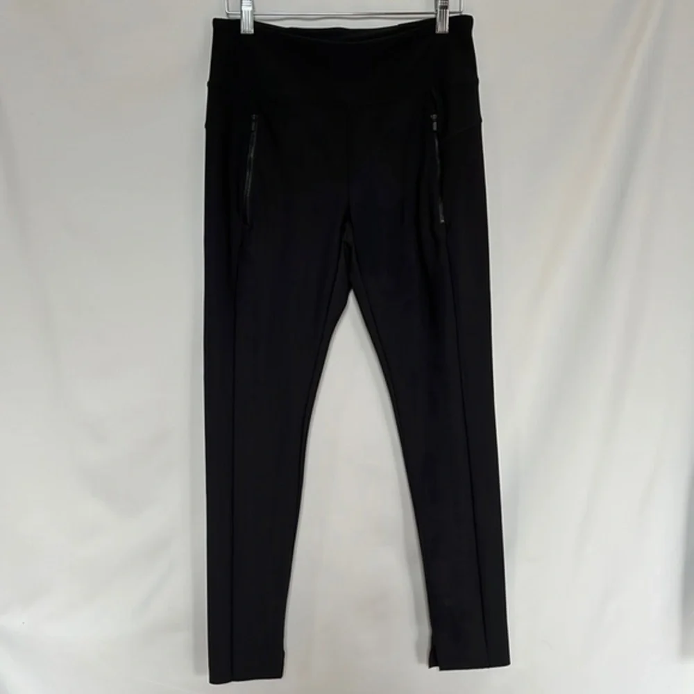 Athleta Stellar Tight Black Leggings Front Zip Pockets Size S‎ - Picture 4 of 12